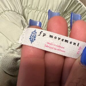 FP Movement by Free People sage green shorts with elastic waist